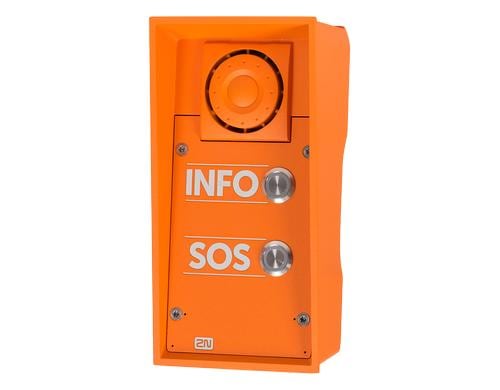 2N IP Safety 2 Ruf + 10W Türsprechstelle, integrierter Kontakt, IP69