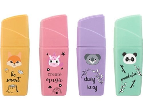Eberhard F. Mini Highlighter Mini Animal 4 Stück