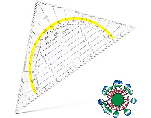 Aristo Geodreieck 16cm mit Facette und Tuschenoppen