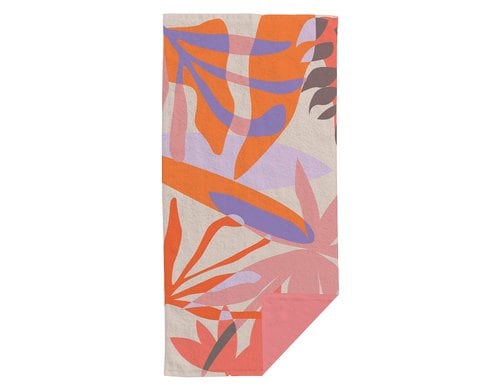 ChicMic Strandtuch - Exotic flowers 90x180cm, 100% Bio Baumwolle, 2 Seiten