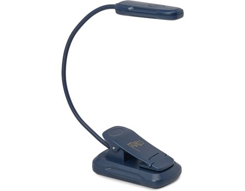 Kikkerland Buchleselampe dunkelblau