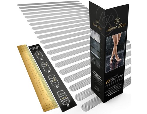 LuanaRose Anti Rutsch Streifen 20er-Set 10cm Dusche/Badewanne