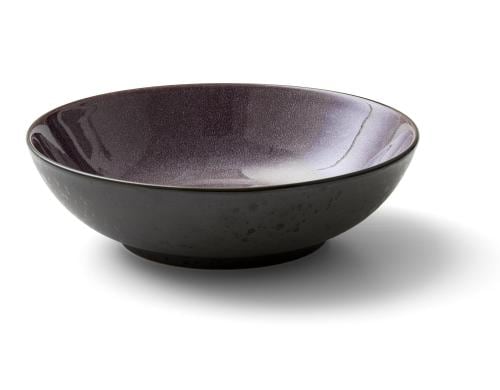 Bitz Salatschüssel 24cm Schwarz/Lila 1 Stück, D: 24cm, H: 6cm, Stoneware