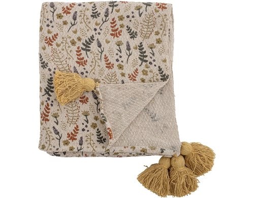 Bloomingville Kuscheldecke Filipa,160x130cm Baumwolle, PO, Viscose, Acryl, Nylon