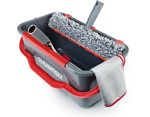 CLEANmaxx Fensterreiniger 7er Set Komplettes Fensterreiniger-Set