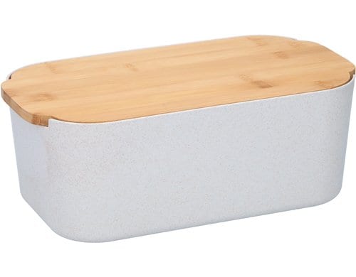 Alpina Brotkasten mit Bambusdeckel 26.5x14x9 cm, ABS, 320 gr