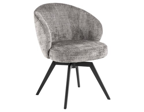 AC Design Esszimmerstuhl Darlene 1 Stück Stahl/Textil, Grau