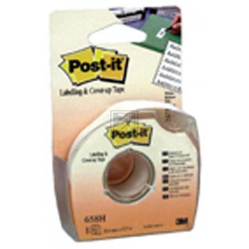 3M Post-it Abdeck- und Beschriftungsband 1 Rolle im Handspender, 25.4 mm x 17.7m