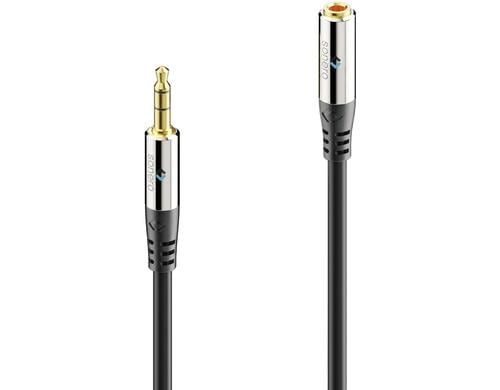 Sonero 3.5mm Audio Klinken-Verlängerung 0.50m, Stecker  Buchse