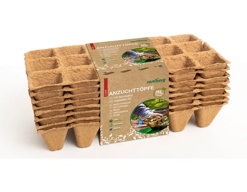 144 Anzuchttöpfe, 5 cm quadr. 8 Strips - 18 Töpfe