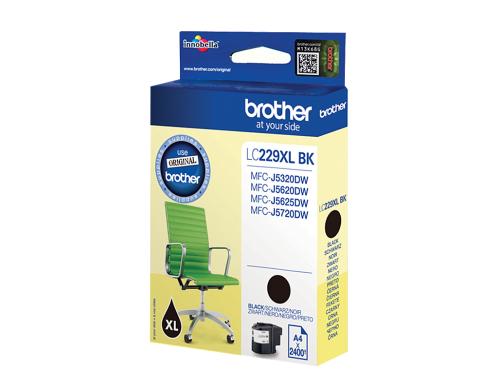 Tinte Brother LC-229XLBK, schwarz 2400 Seiten