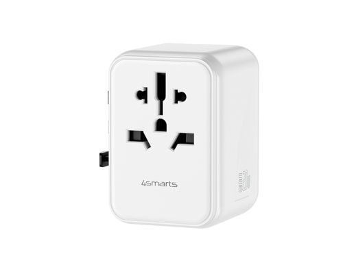 4smarts Weltreiseadapter Nomad 20W Weiss