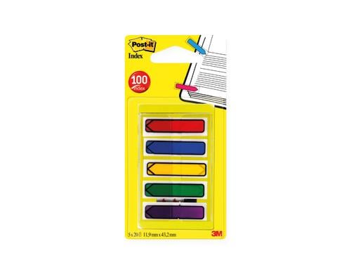 Post-it Index Clip-Dispenser, 100 Stk Pfeile, mehrfarbig, 100 Stk.