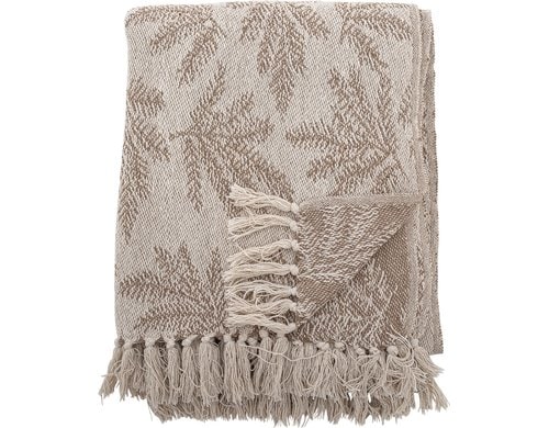 Bloomingville Gabriela Decke Braun Rec.. Baumwolle, L160xB130cm