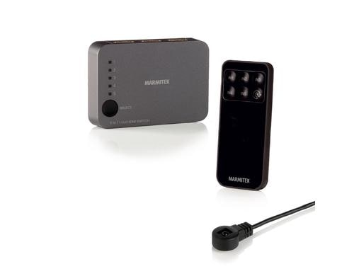 Marmitek Connect 350 UHD 2.0,4K HDMI Switch 5 In, 1 Out, inkl. FB, 4K/60Hz, HDR, 4:4:4