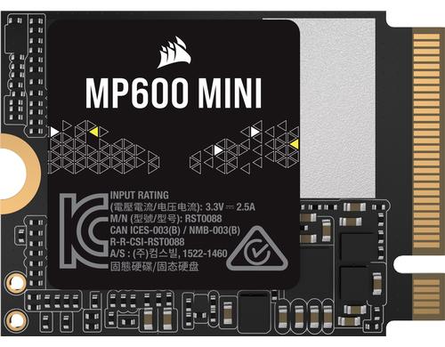SSD Corsair 2TB MP600 Mini, M.2 2230, TLC NVMe 1.4, PCIe Gen. 4 x4, l./sch. 7000/6200
