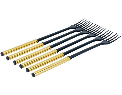 Kadastar Käsefonduegabel-Set Protect Gold 6 Stück, Nylon, 26cm
