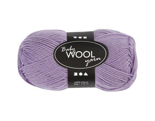 Creativ Company Merinowolle Babygarn L 172 m, 50 g, 14/4, lila