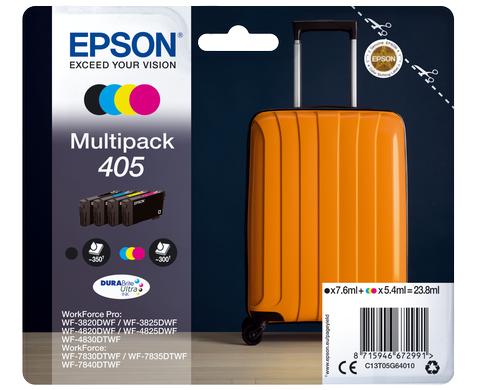 Tinte Epson Nr. 405, C13T05G64010, BK/C/M/Y 7.6/5.4 ml, für WorkForce WF-3/4/7xxx