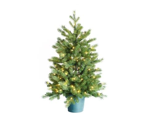 Botanic-Haus Weihnachtsbaum De Luxe,144 LED Easy Shape, H: 90 cm, D: 60 cm, im Topf
