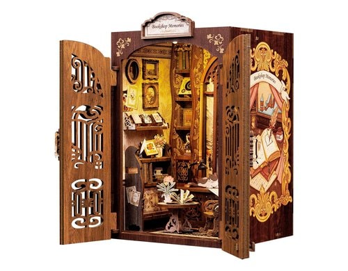 Spielmanufaktur Verborgene Bücherstube CNG-SD01, Book Nook, Holzbausatz