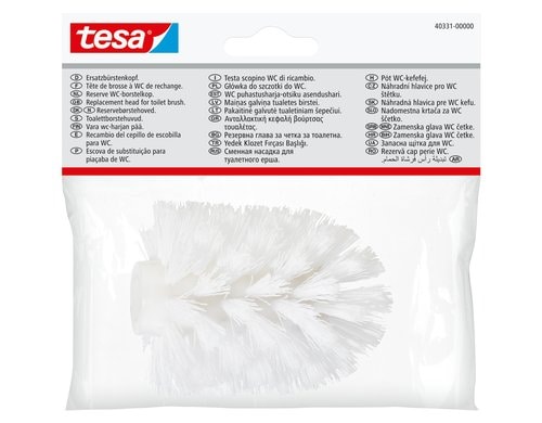 tesa WC-Bürsten-Set Wandhalterung ohne ohne Bohren, silber