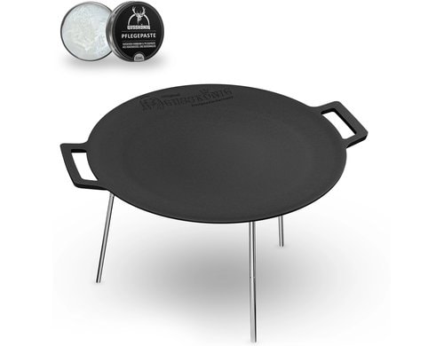 Eingebrannter runde Grillplatte 42cm