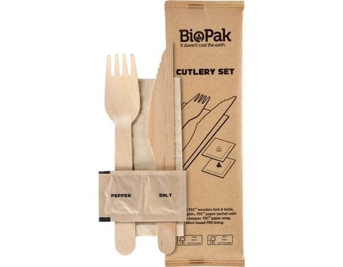 Duni Petit Besteckset 5/1 Holz 250 Stk.