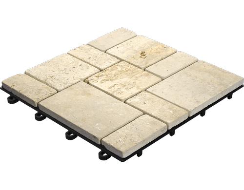 Bodenplatte Stone Traveltine Roma 4 Stück / Pack ( 0,36 m²)