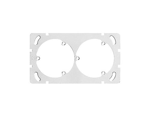 Feller EDIZIOdue 2er Befestigungsplatte mit 2x 3 Punktbefestung