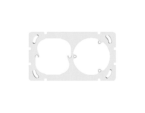 Feller EDIZIOdue 2er Befestigungsplatte mit 1x 3 Punktbefestung