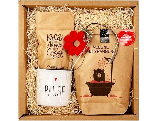 Wunderle Geschenkbox Entspannung, 27.5x26.5x8cm