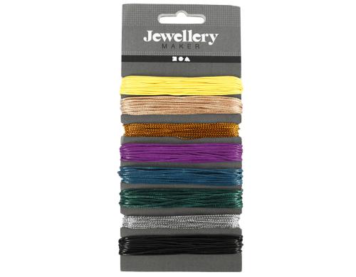 Creativ Company Baumwollkordel 1 mm 8 Stück à 5 m, sortierte Farben