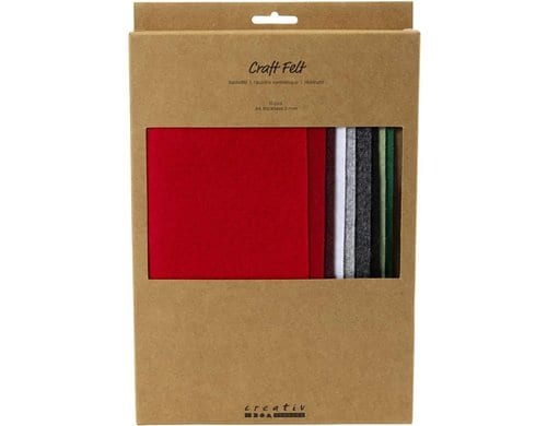 Creativ Company Bastelfilz A4 10 Stück, sortiert