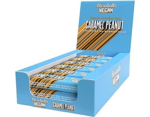 Barebells Protein Bar Caramel Peanut Vegan Box mit 12 Riegeln