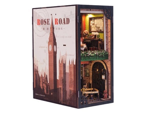 Cutebee Rose Detective Agency CNG-SZ02 Book Nook, Holzbausatz, inkl. LED