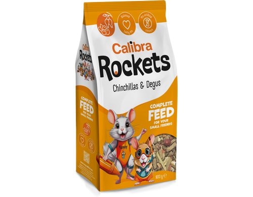 Calibra Rockets Chinchillas & Degus Mix 900g