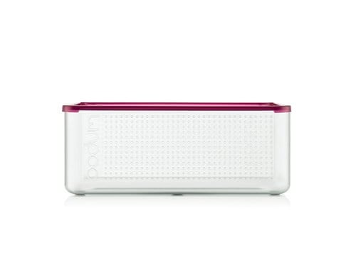Bodum Bistro Brotbox mit Kunststoffdeckel Cranberry