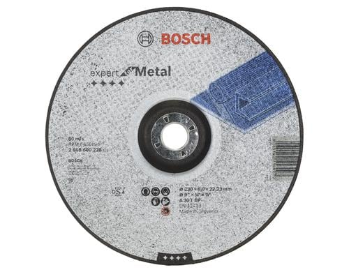 Bosch Professional Schruppscheibe gekröpft Expert for Metal, 230 mm, 6,0 mm