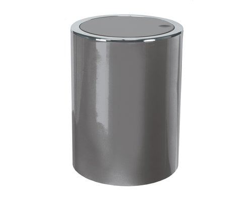 Kleine Wolke Schwingdeckeleimer Clap Mini ABS Kunststoff, 1.5 Liter, Platin