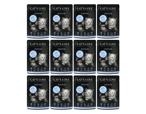 Cats Love Junior Kalb 12x85g Kit