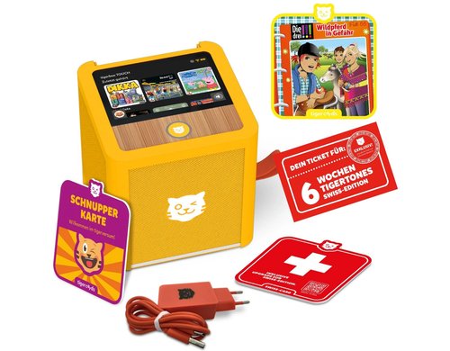 Bundle Tigerbox Touch+ gelb Swiss Ed. inkl. 1 tigercard 3 !!! & 6 Wochen