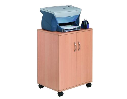 Durable Multifunktionswagen 74/53 braun geschlossen mit 2 Flügeltüren, 2 feste Böde