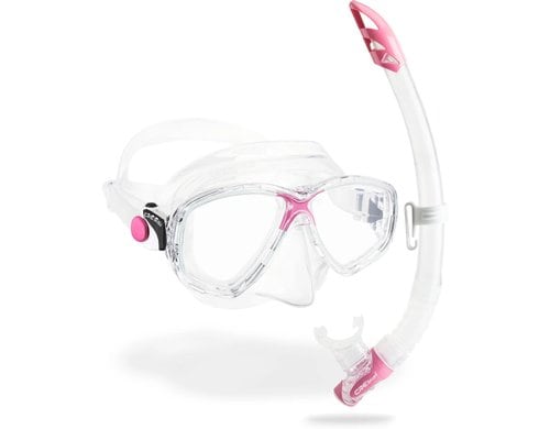 CRESSI MAREA + GAMMA COMBO CLEAR/PINK