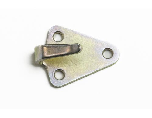 Dreiloch-Planenhaken für Netz glanz-verzinkt, gestanzt