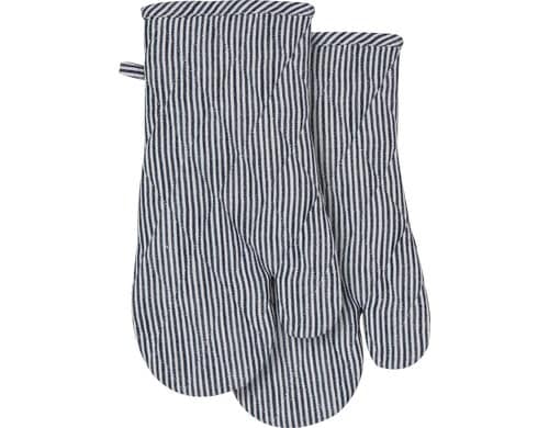 LADELLE Ofenhandschuh Lina Stripe navy 18x33 cm 2 Stk.