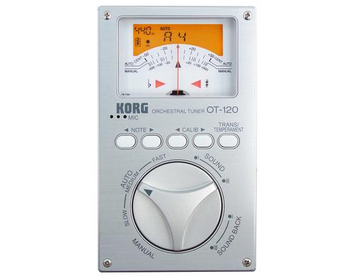 Korg OT-120, Stimmgerät, chromatisch, silber, Orchestermusiker