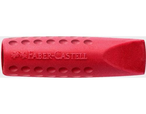 Faber-Castell Radierer Grip Cap assortiert: blau & rot, 24 Stk