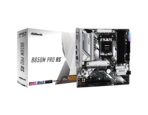 ASRock B650M PRO RS, µATX, AM5 AMD B650, AM5, 4x DDR5, PCIe 4.0