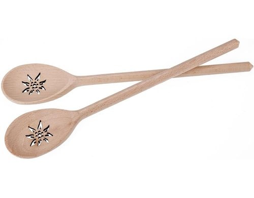 creanorm Kochlöffel Edelweiss, 30cm Edelweiss Laserschnitt